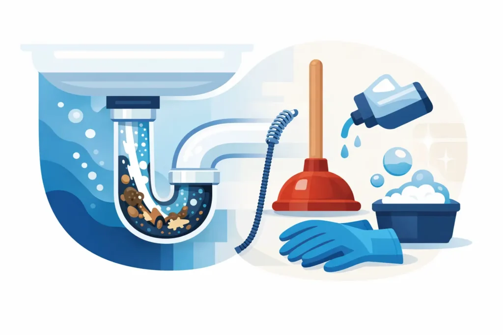 How to Clean Out a Drain the Right Way