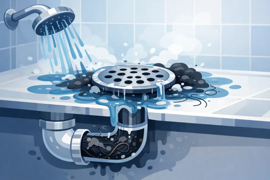 Why Is Your Shower Drain Backing Up?