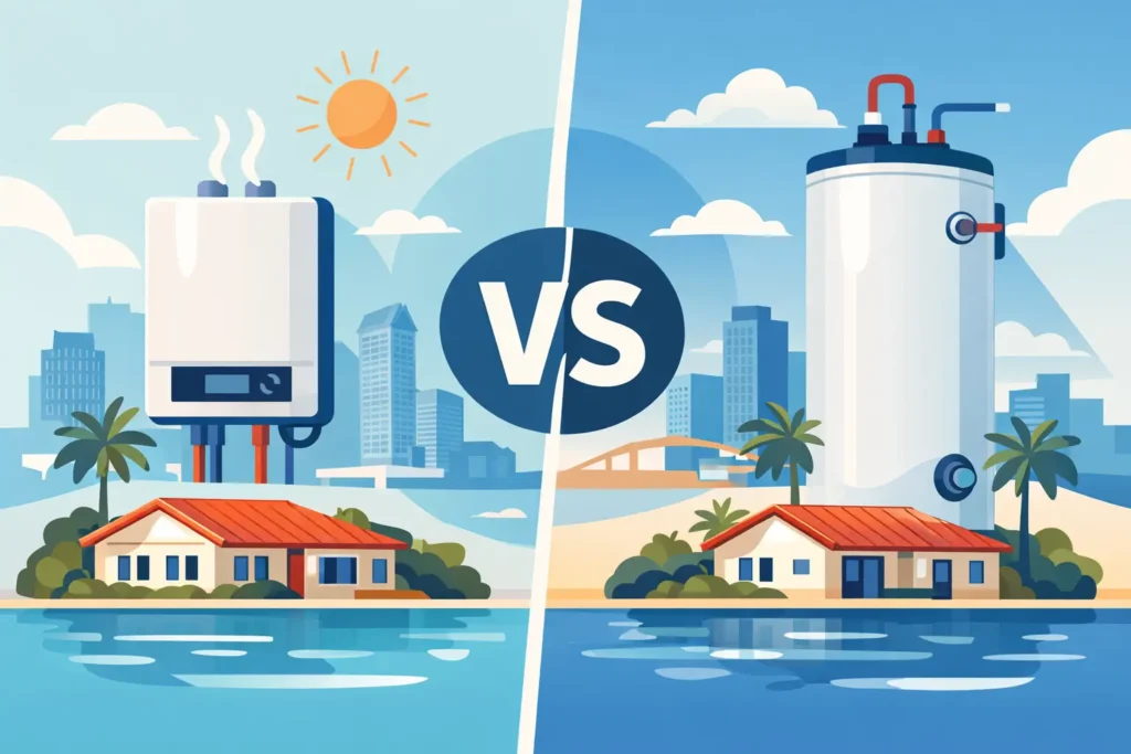 Tankless vs Tank Water Heater for Tampa Homes
